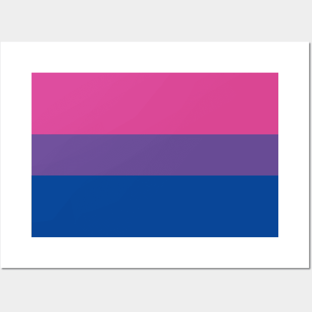 Bisexual Pride Flag Wall Art by s.hiro
